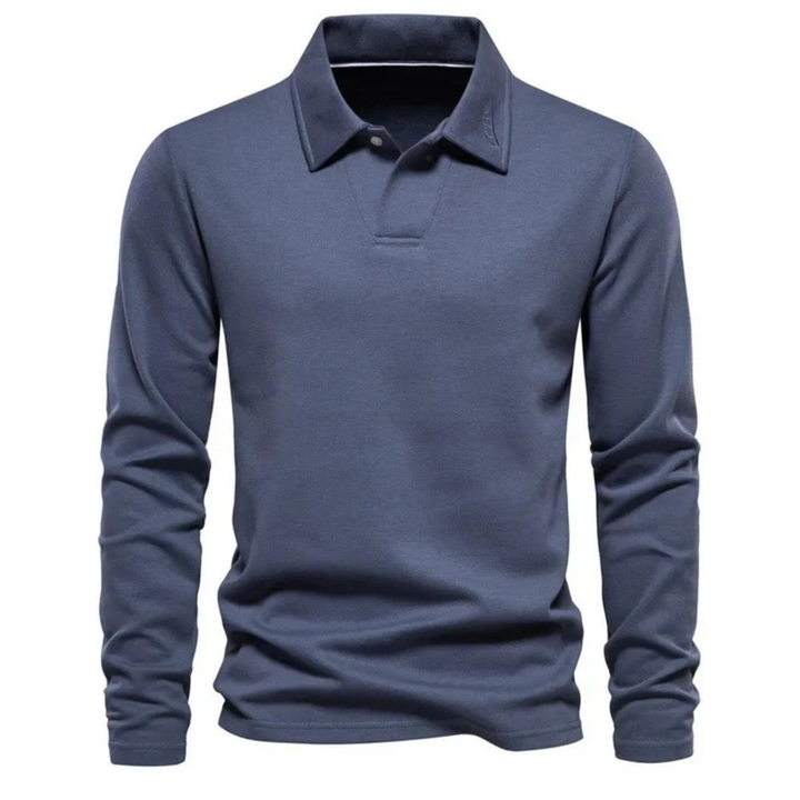 James | Casual Long Sleeved Polo Shirt