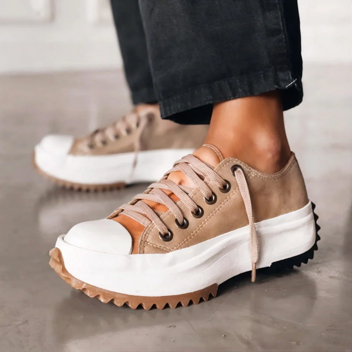 Maya | Leather Platform Sneakers