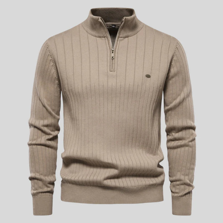 Liam | Ribbed Cotton  Sweater