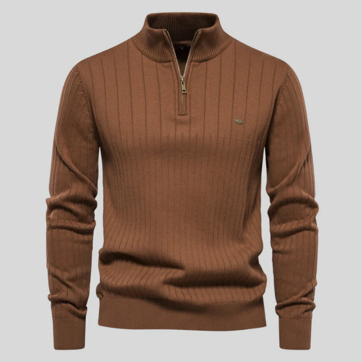 Liam | Ribbed Cotton  Sweater