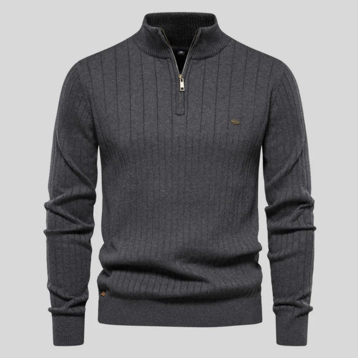 Liam | Ribbed Cotton  Sweater