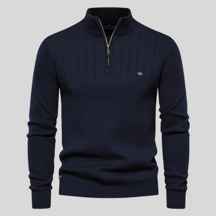 Liam | Ribbed Cotton  Sweater