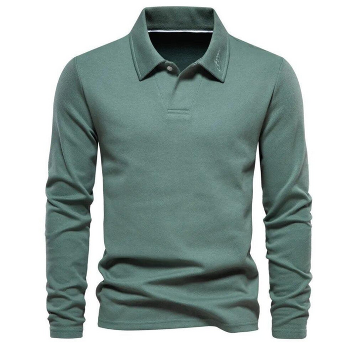 James | Casual Long Sleeved Polo Shirt