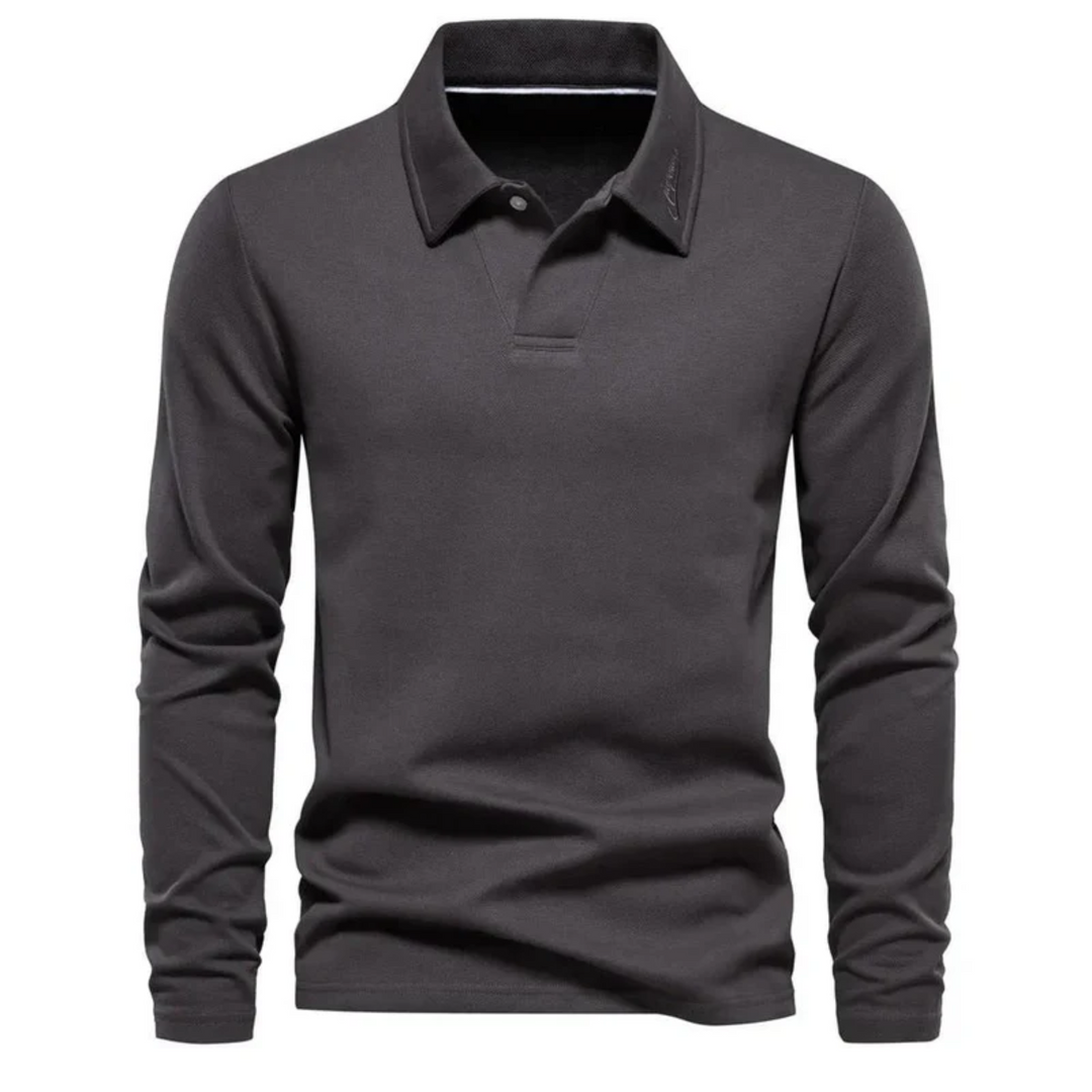 James | Casual Long Sleeved Polo Shirt