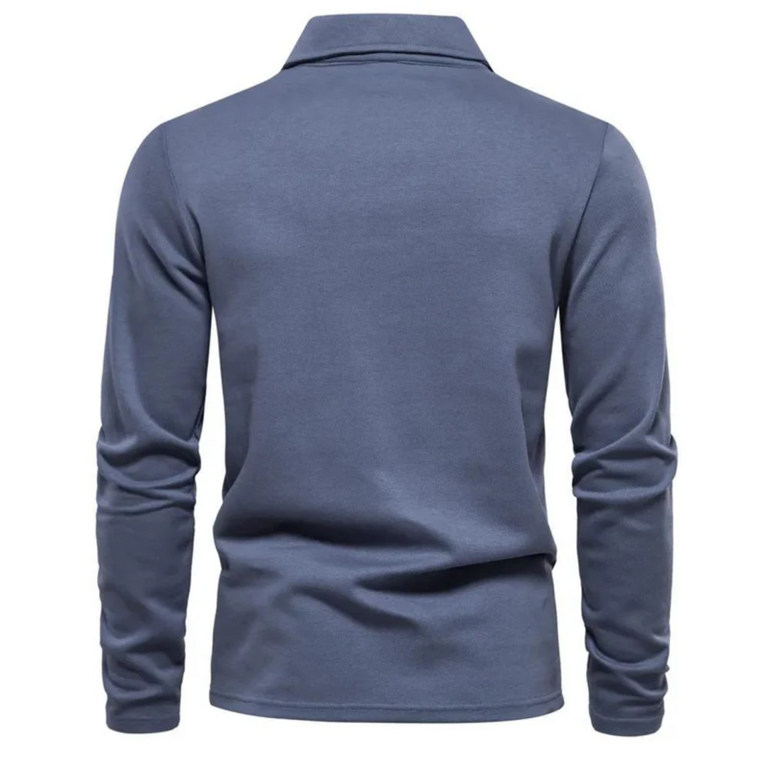 James | Casual Long Sleeved Polo Shirt